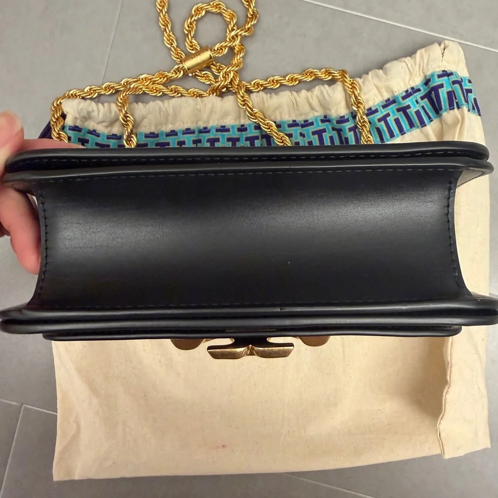 Tory Burch Black and Gold Crossbody Bag - Picture 9 of 12